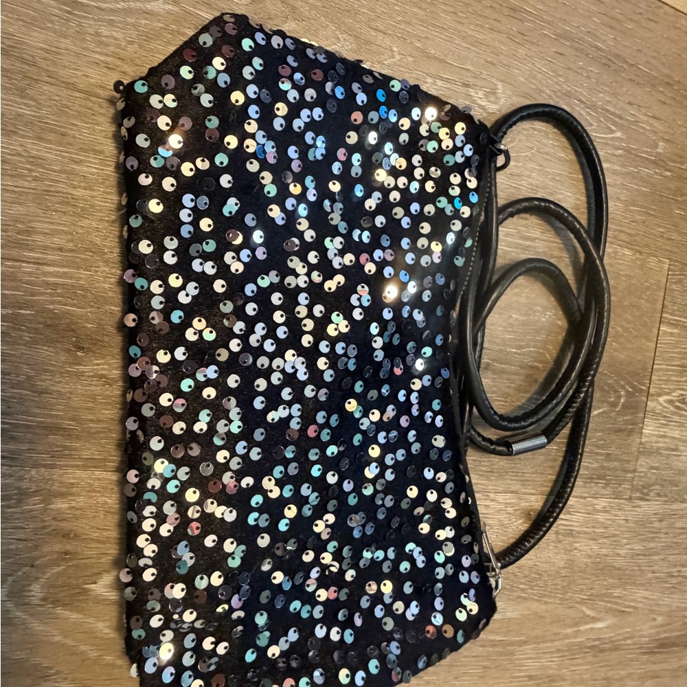 Sequin Black Women's Bag